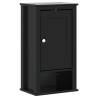 4 Piece Bathroom Furniture Set BERG - Black Solid Pine Wood