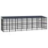 Outdoor Dog Kennel with Roof - 14.75 m² | Hipo Market