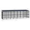 Outdoor Dog Kennel with Roof - 14.75 m² | Hipo Market