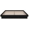 Black Solid Wood King Size Bed Frame - 150x200 cm | HipoMarket