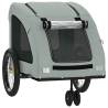 Durable Pet Bike Trailer - Grey Oxford Fabric & Iron