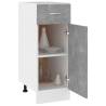 Concrete Grey Drawer Bottom Cabinet - 30x46x81.5 cm