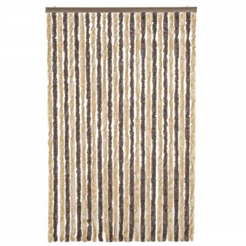 Fly Curtain Dark Brown & Beige 118x220 cm - Insect Protection