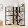 5-Layer Shelves 3 pcs Anthracite Steel&Engineered Wood Colour anthracite Size 55 x 55 x 172 cm Quantity in Package 1 Amount 3 