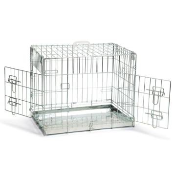 Beeztees Dog Crate 62x44x49 cm - Silver | Safe & Comfortable