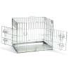 Beeztees Dog Crate 62x44x49 cm - Silver | Safe & Comfortable