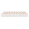 White Solid Wood Pine Bed Frame 100x200 cm | HipoMarket