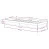 White Solid Wood Pine Bed Frame 100x200 cm | HipoMarket