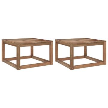 Garden Pallet Tables 2 pcs | Impregnated Pinewood | HipoMarket