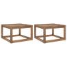 Garden Pallet Tables 2 pcs 60x60x36.5 cm Impregnated Pinewood Colour brown Quantity in Package 1 Model table (2 pcs) 