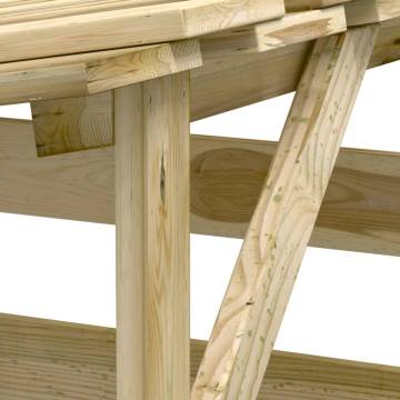 Pergola with Roof - 100x90x200 cm Impregnated Pinewood