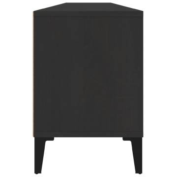 Stylish Black TV Cabinet - 150x30x44.5 cm | Hipomarket