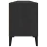 Stylish Black TV Cabinet - 150x30x44.5 cm | Hipomarket