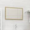 Bathroom Mirror Sonoma Oak 60x1.5x37 cm Engineered Wood Colour sonoma oak Size 60 x 1.5 x 37 cm Quantity in Package 1 