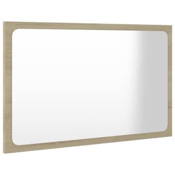 Sonoma Oak Bathroom Mirror - 60x1.5x37 cm | Hipomarket