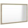 Sonoma Oak Bathroom Mirror - 60x1.5x37 cm | Hipomarket