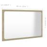 Sonoma Oak Bathroom Mirror - 60x1.5x37 cm | Hipomarket