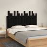 Wall Headboard Black 140x3x80 cm Solid Wood Pine Colour black Size 140 x 80 cm Quantity in Package 1 