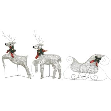 Reindeer & Sleigh Christmas Decoration - 140 LEDs Gold