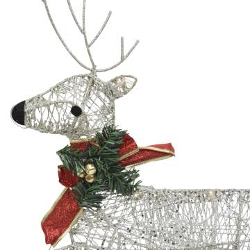 Reindeer & Sleigh Christmas Decoration - 140 LEDs Gold