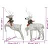 Reindeer & Sleigh Christmas Decoration - 140 LEDs Gold