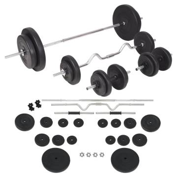 Barbell and Dumbbell Set 90 kg - Versatile Weight Training