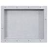 Shower Niche Matt Grey 41x51x10 cm - Stylish Bathroom Storage