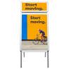 A1 Customer Stopper Poster Stand - Durable Aluminium Display