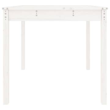 Garden Table White 82.5x82.5 cm | Solid Wood Pine