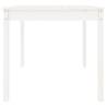 Garden Table White 82.5x82.5 cm | Solid Wood Pine