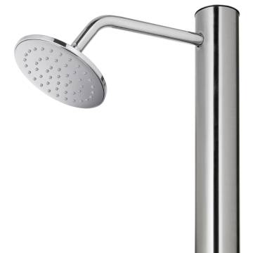 Garden Shower with Brown Base - 220 cm Stainless Steel Design