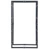 Firewood Rack Black 80x25x150 cm - Heavy-Duty Steel Storage