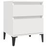 Trendy White Bedside Cabinet 40x35x50 cm | HipoMarket