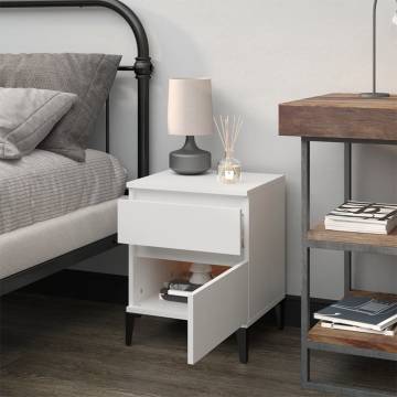 Trendy White Bedside Cabinet 40x35x50 cm | HipoMarket