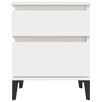 Trendy White Bedside Cabinet 40x35x50 cm | HipoMarket