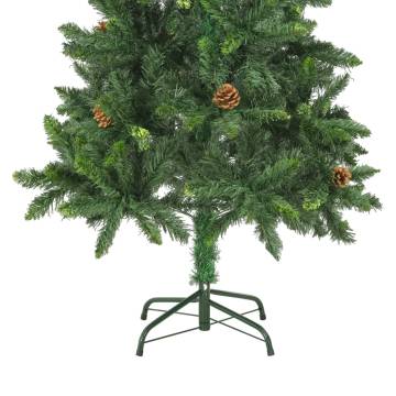 Artificial Christmas Tree with Pine Cones | 150 cm Green