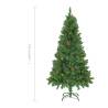 Artificial Christmas Tree with Pine Cones | 150 cm Green