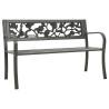 Garden Bench 125 cm Steel Grey Colour grey Size 125 cm Quantity in Package 1 Model rose 