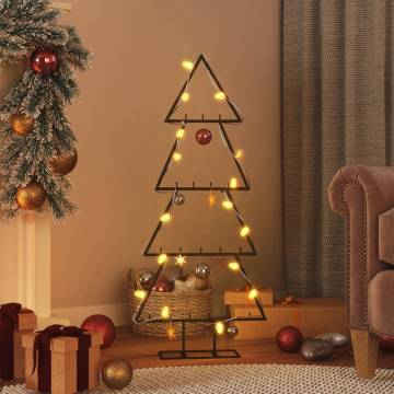 Metal Christmas Tree Decoration Black 125 cm | Hipomarket