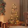 Metal Christmas Tree Decoration Black 125 cm | Hipomarket