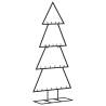 Metal Christmas Tree Decoration Black 125 cm | Hipomarket