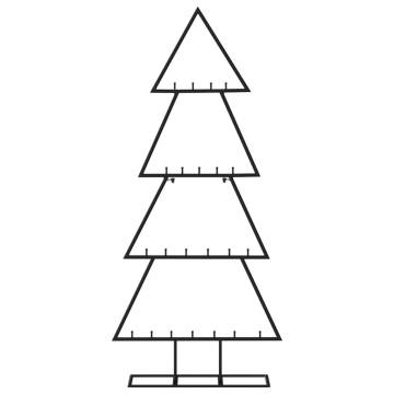 Metal Christmas Tree Decoration Black 125 cm | Hipomarket