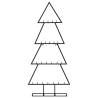 Metal Christmas Tree Decoration Black 125 cm | Hipomarket