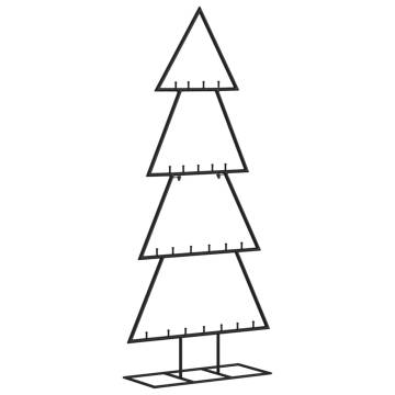 Metal Christmas Tree Decoration Black 125 cm | Hipomarket