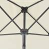 Outdoor Parasol with Steel Pole 250x250 cm - Sand