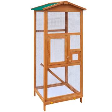 Wooden Bird Cage 65x63x165 cm - Spacious & Durable Aviary