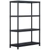 Storage Shelf Rack Black 220 kg 90x40x138 cm Plastic Size 90 x 40 x 138 cm Quantity in Package 1 Amount 