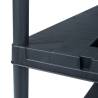 Storage Shelf Rack Black - 220 kg Capacity | 90x40x138 cm