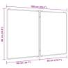 Magnetic Foldable Whiteboard 100x80cm - Aluminium Frame