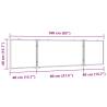 Magnetic Whiteboard Foldable 160x40 cm | HipoMarket